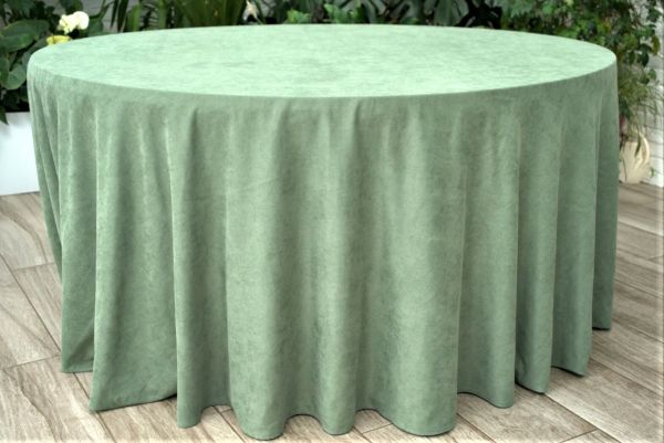 Кругла скатертина, оливка d-330 см.