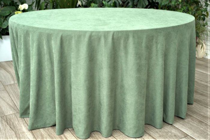 Кругла скатертина, оливка d-330 см.